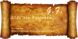 Glózik Fiorella névjegykártya